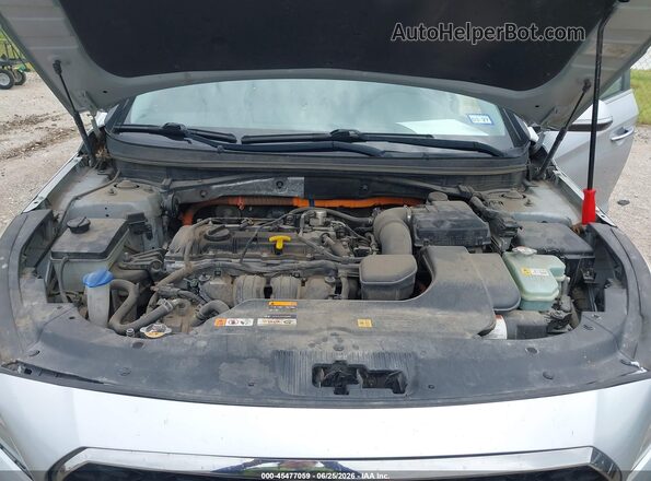 KMHE24L35HA070866 2017 HYUNDAI SONATA HYBRID Серебряный Вид сзади