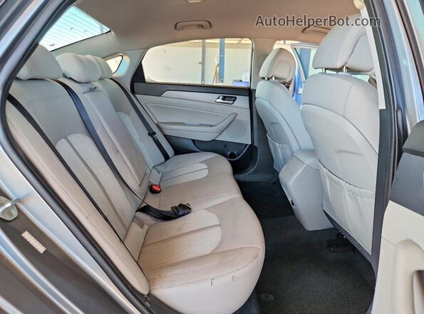 KMHE24L35HA071077 2017 HYUNDAI SONATA Gray Вид задніх сидінь