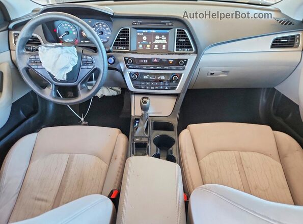 KMHE24L35HA071077 2017 HYUNDAI SONATA Gray Вид панелі приладів