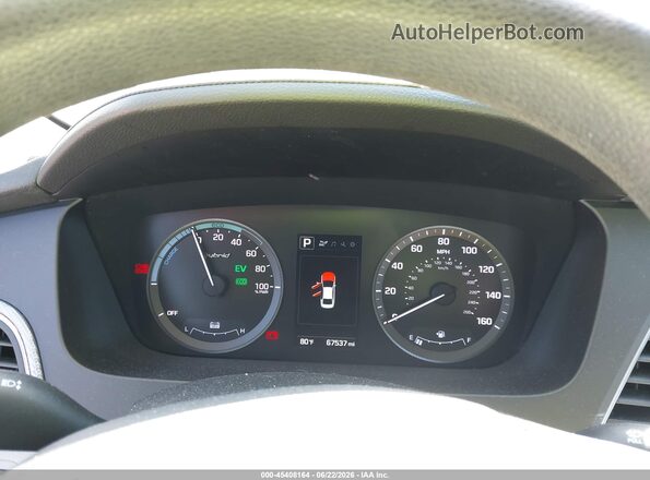 KMHE24L35HA074299 2017 HYUNDAI SONATA HYBRID Gray Vista de los asientos traseros