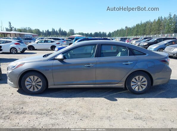 KMHE24L35HA074299 2017 HYUNDAI SONATA HYBRID Gray Vista interior de 360 grados