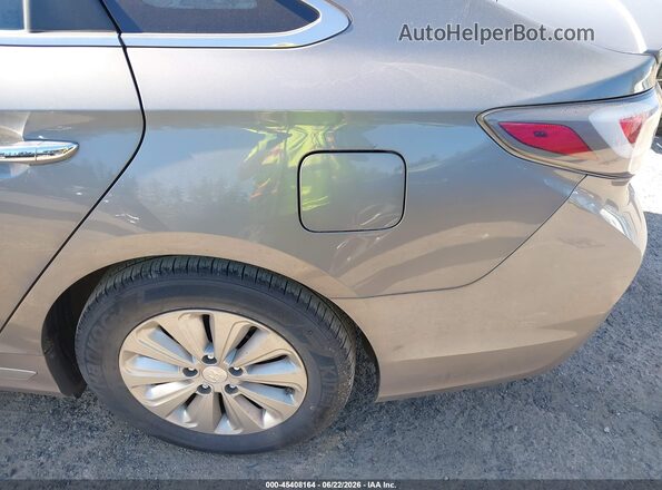 KMHE24L35HA074299 2017 HYUNDAI SONATA HYBRID Gray 