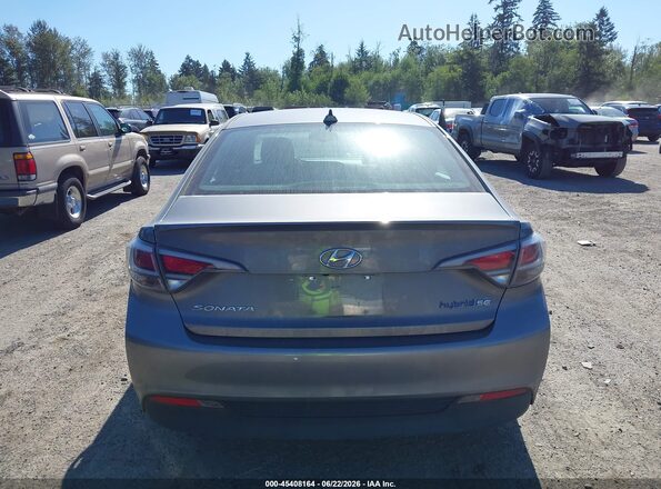 KMHE24L35HA074299 2017 HYUNDAI SONATA HYBRID Gray 