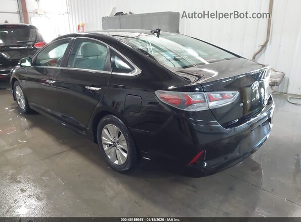 KMHE24L36JA083745 2018 HYUNDAI SONATA HYBRID Black 