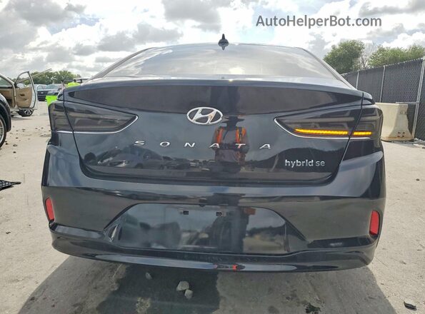 KMHE24L37KA088339 2019 HYUNDAI SONATA Black Հետևի տեսք