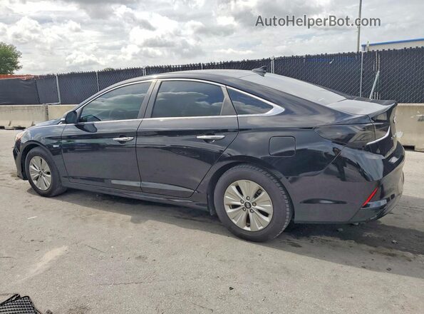 KMHE24L37KA088339 2019 HYUNDAI SONATA Black Հետևի ձախ