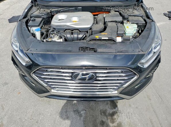 KMHE24L37KA088339 2019 HYUNDAI SONATA Black Սալոնի հետևի տեսք