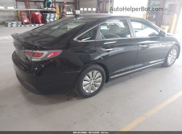 KMHE24L39HA066559 2017 HYUNDAI SONATA HYBRID Черный Задняя правая четверть