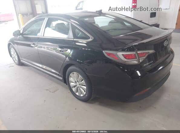 KMHE24L39HA066559 2017 HYUNDAI SONATA HYBRID Черный Задняя левая четверть