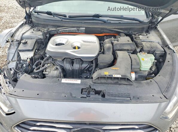 KMHE24L3XJA079679 2018 HYUNDAI SONATA Gray Widok wnętrza z tyłu