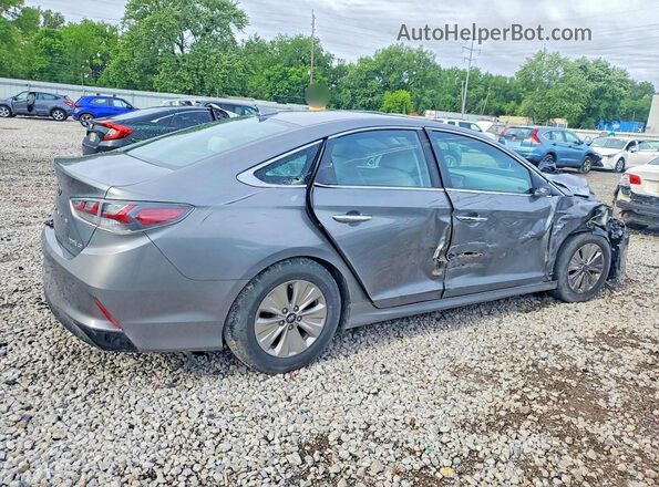KMHE24L3XJA079679 2018 HYUNDAI SONATA Gray Tył prawy