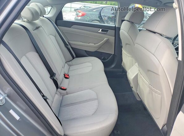 KMHE24L3XJA079679 2018 HYUNDAI SONATA Gray Widok tylnych siedzeń