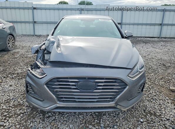 KMHE24L3XJA079679 2018 HYUNDAI SONATA Gray Widok z przodu