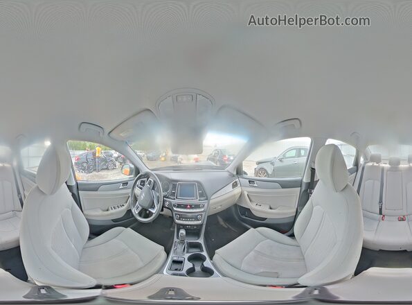 KMHE24L3XJA079679 2018 HYUNDAI SONATA Gray Widok naklejki z numerem VIN