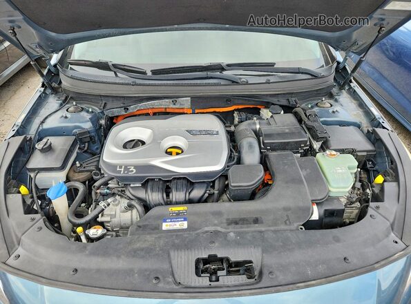 KMHE34L10GA018846 2016 HYUNDAI SONATA Blue Vista interior trasera