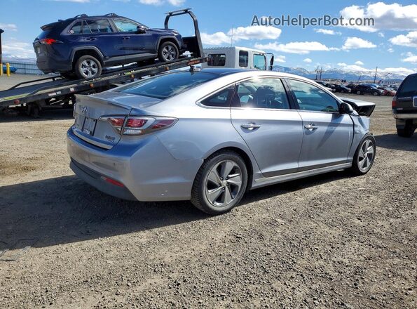 KMHE34L12GA012627 2016 HYUNDAI SONATA Gray Trasero derecho