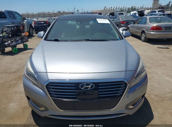 KMHE34L13GA024365 2016 HYUNDAI SONATA HYBRID Gray Դիմացի տեսք