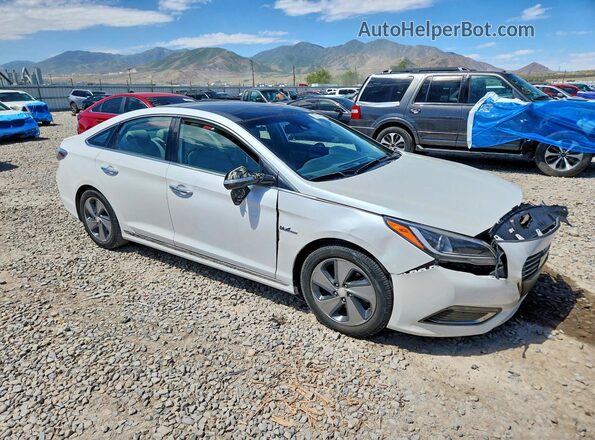 KMHE34L14GA033379 2016 HYUNDAI SONATA White წინა მარჯვენა