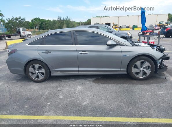 KMHE34L14HA057571 2017 HYUNDAI SONATA HYBRID Gray Widok wnętrza 360 stopni