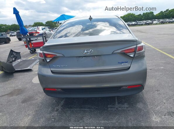 KMHE34L14HA057571 2017 HYUNDAI SONATA HYBRID Gray 