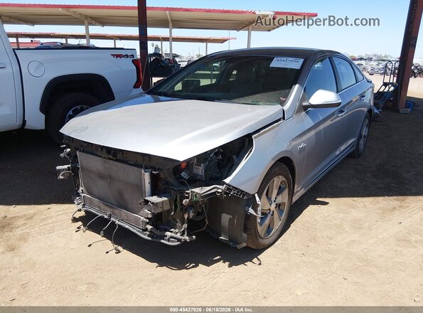 KMHE34L16GA012873 2016 HYUNDAI SONATA HYBRID Gray Передня ліва чверть