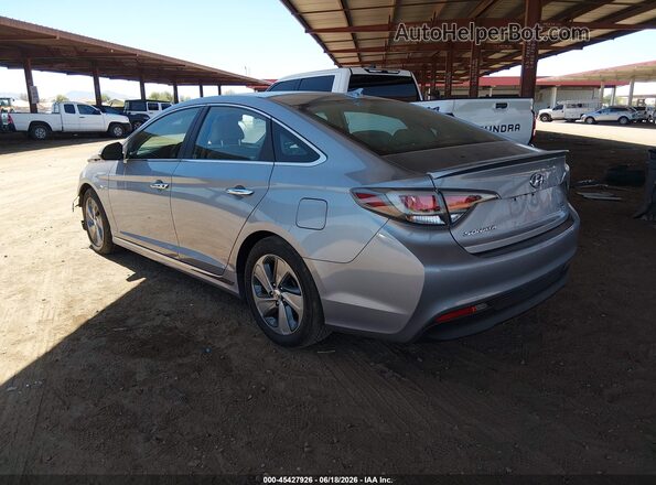 KMHE34L16GA012873 2016 HYUNDAI SONATA HYBRID Gray Задня ліва чверть