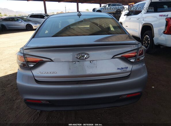 KMHE34L16GA012873 2016 HYUNDAI SONATA HYBRID Gray 