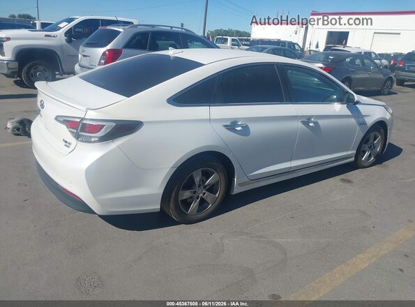 KMHE34L17GA026703 2016 HYUNDAI SONATA HYBRID White Հետևի աջ