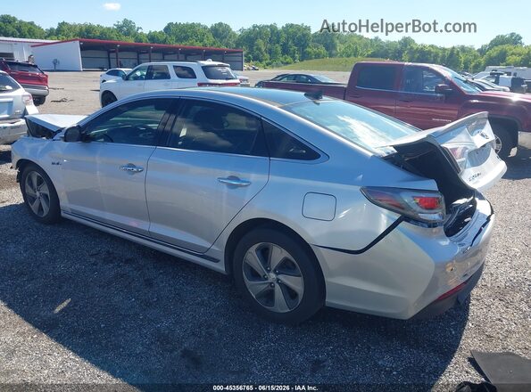 KMHE34L17GA033554 2016 HYUNDAI SONATA HYBRID Silver Tył lewy