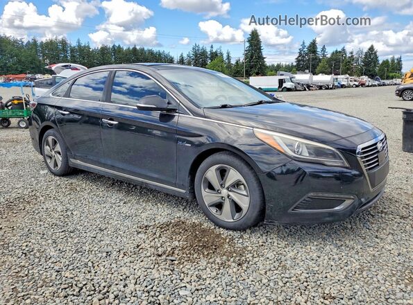 KMHE34L18GA009540 2016 HYUNDAI SONATA Black წინა მარჯვენა