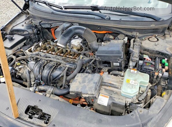 KMHE34L18GA009540 2016 HYUNDAI SONATA Black უკანა სალონის ხედი