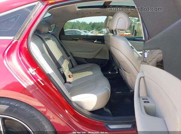 KMHE34L18GA026841 2016 HYUNDAI SONATA HYBRID Red VIN կոդի պիտակի տեսք
