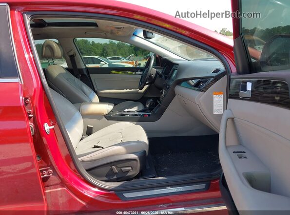 KMHE34L18GA026841 2016 HYUNDAI SONATA HYBRID Red Սալոնի դիմացի տեսք