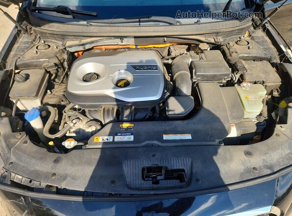 KMHE34L1XGA017719 2016 HYUNDAI SONATA Black Rear interior view
