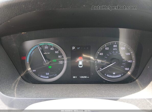 KMHE34L1XHA044789 2017 HYUNDAI SONATA HYBRID Черный Вид задних сидений