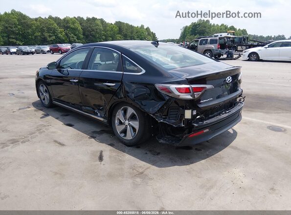 KMHE34L1XHA044789 2017 HYUNDAI SONATA HYBRID Черный Задняя левая четверть