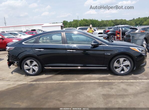KMHE34L1XHA044789 2017 HYUNDAI SONATA HYBRID Черный Панорамный вид салона 360°