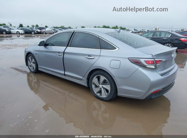 KMHE34L1XHA048342 2017 HYUNDAI SONATA HYBRID Серебряный Задняя левая четверть