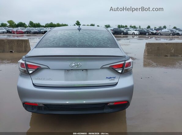 KMHE34L1XHA048342 2017 HYUNDAI SONATA HYBRID Серебряный 