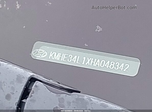 KMHE34L1XHA048342 2017 HYUNDAI SONATA HYBRID Серебряный 