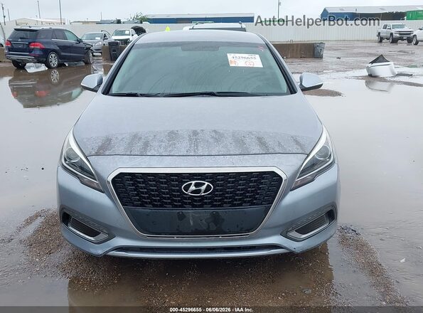 KMHE34L1XHA048342 2017 HYUNDAI SONATA HYBRID Серебряный Вид щитка приборов