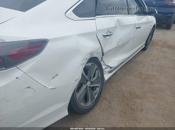 KMHE34L33KA088383 2019 HYUNDAI SONATA HYBRID White 
