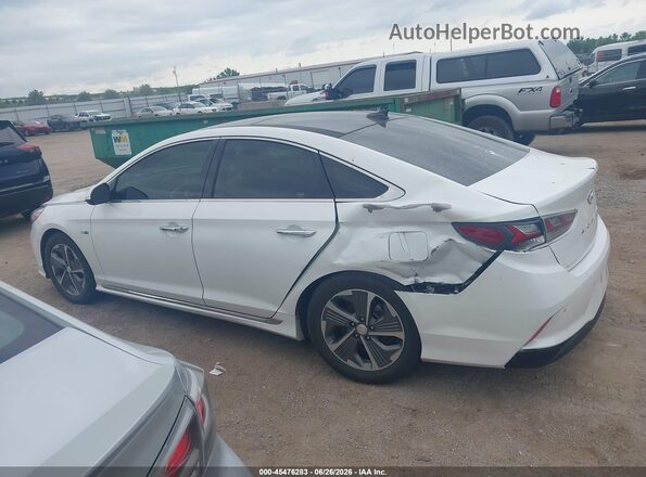 KMHE34L33KA088383 2019 HYUNDAI SONATA HYBRID White სალონის 360-გრადუსიანი ხედი
