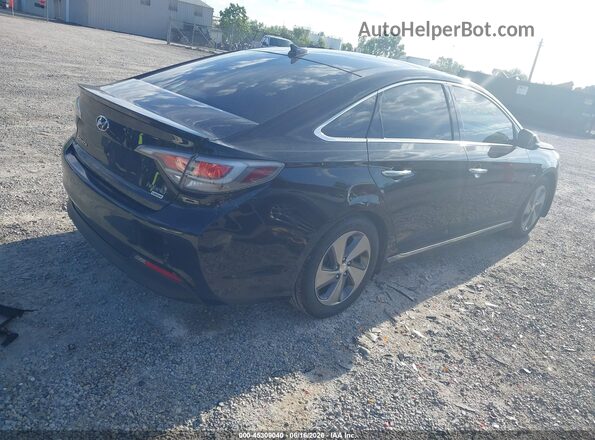 KMHE34L34HA067101 2017 HYUNDAI SONATA HYBRID Black Задня права чверть