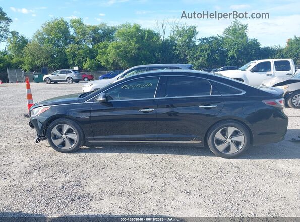 KMHE34L34HA067101 2017 HYUNDAI SONATA HYBRID Black 