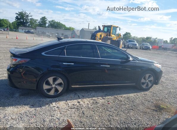 KMHE34L34HA067101 2017 HYUNDAI SONATA HYBRID Black Панорамний вид салону 360°
