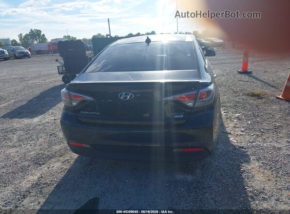 KMHE34L34HA067101 2017 HYUNDAI SONATA HYBRID Black 