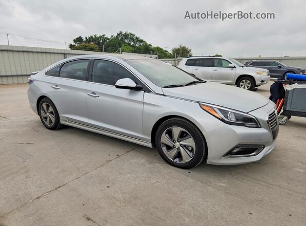KMHE34L36HA075703 2017 HYUNDAI SONATA Silver 