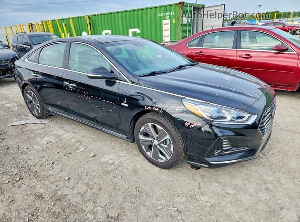 KMHE34L3XKA093693 2019 HYUNDAI SONATA Black 