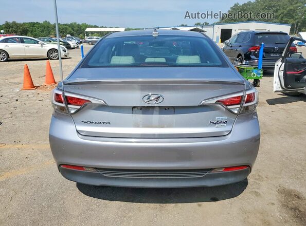 KMHE54L22HA045177 2017 HYUNDAI SONATA Silver Vista trasera